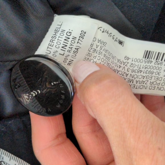 Zara Woman Funnel neck A-Line coat sz XS/S - Picture 4 of 4